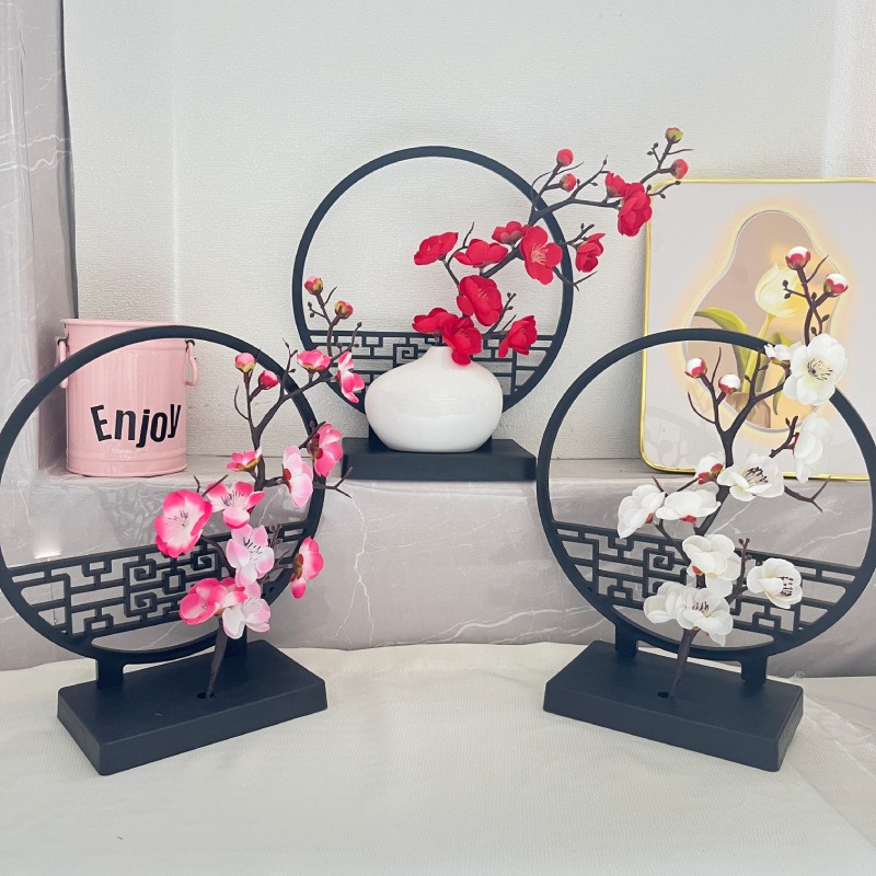 Bonsai Garden Entrance - Nouveau Style chinois écran noir Feng