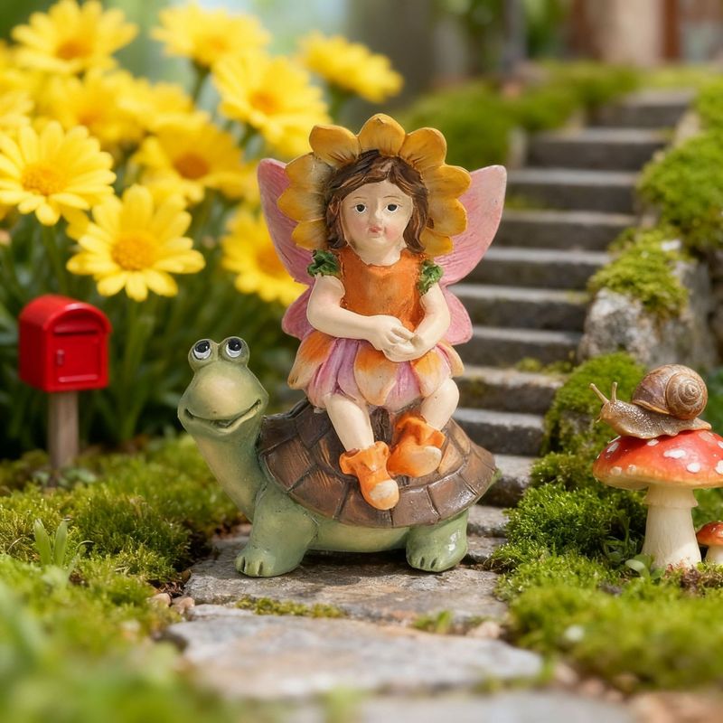 Bonsai Garden Entrance - Nouvel Ornement en Résine Fée Fille