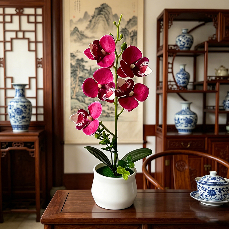 5 orchidées papillon artificie - Bonsai Garden Layout avis et prix